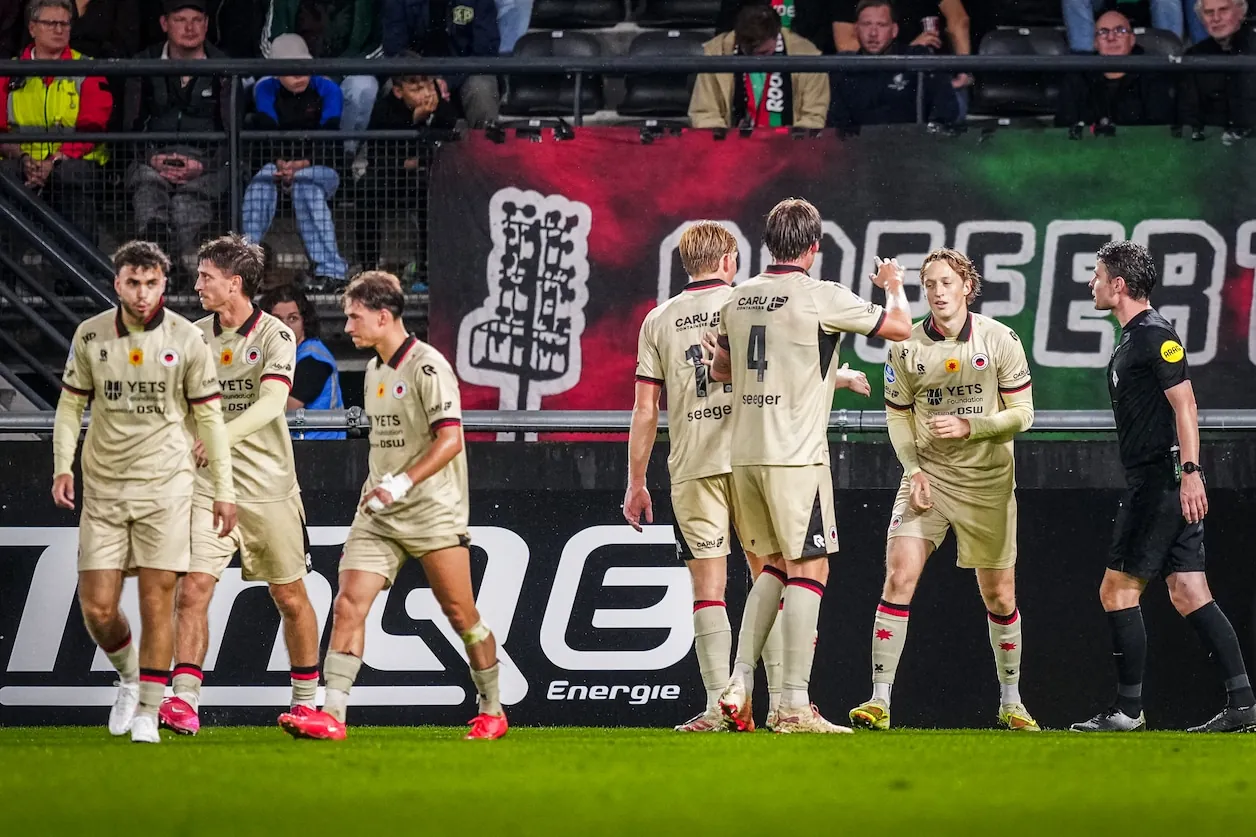 Excelsior op voorsprong tegen NEC.© Pro Shots / Shane Winsser
